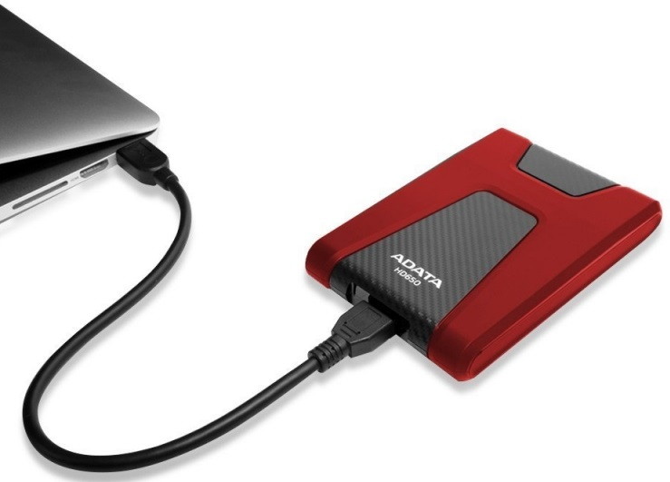 Внешний жёсткий диск A-Data DashDrive Durable HD650 2TB (Red)