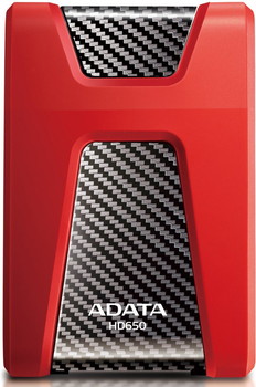 Внешний жёсткий диск A-Data DashDrive Durable HD650 2TB (Red) - фото