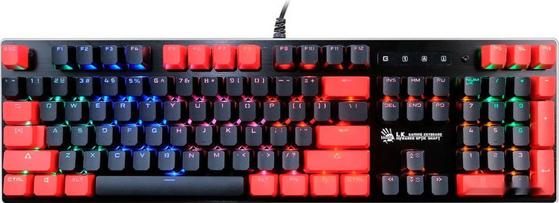 Клавиатура A4Tech Bloody B820N (черный/красный)