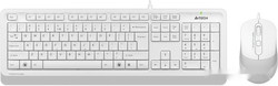 Клавиатура + мышь A4Tech Fstyler F1010 (белый/серый) - фото