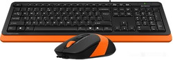 Клавиатура + мышь A4Tech Fstyler F1010 (черный/оранжевый) - фото2