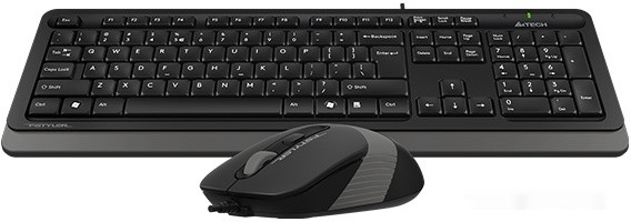 Клавиатура + мышь A4Tech Fstyler F1010 (черный/серый)