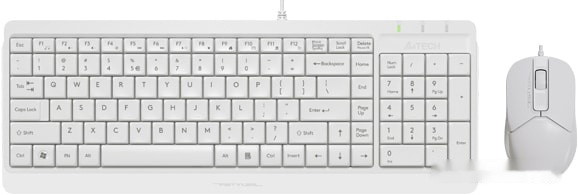 Клавиатура + мышь A4Tech Fstyler F1512 (белый)