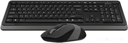 Клавиатура + мышь A4Tech Fstyler FG1010 (черный/серый) - фото2