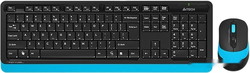 Клавиатура + мышь A4Tech Fstyler FG1010 (черный/синий) - фото