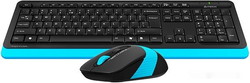 Клавиатура + мышь A4Tech Fstyler FG1010 (черный/синий) - фото2