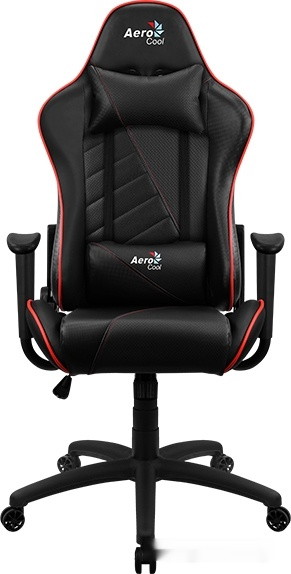 Кресло Aerocool AC110 AIR (черный/красный) - фото