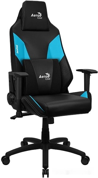 Кресло Aerocool Admiral (черный/голубой) - фото