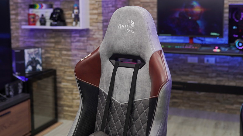 Кресло Aerocool Duke Tan Grey (черный/серый) - фото3