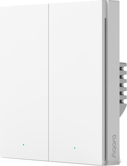 Выключатель Aqara Smart Wall Switch H1 (двухклавишный, без нейтрали) - фото
