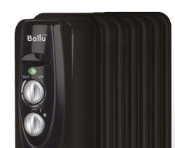 Масляный радиатор Ballu BOH/CL-07BRN 1500 (Black) - фото2
