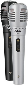 Стерео микрофон BBK CM215 (черный+серебристый) - фото