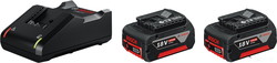 Аккумулятор с зарядным устройством Bosch GBA 18V+GAL 18V-40 Professional 1600A019S0 (18В/4 Ah + 14.4-18В) - фото