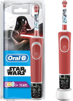 Электрическая зубная щетка Braun Oral-B Kids StarWars D100.413.2K - фото