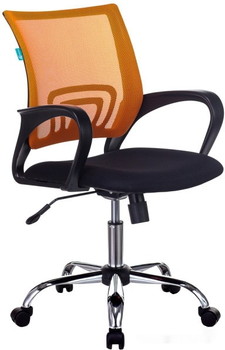 Кресло Бюрократ CH-695N/SL/OR/BLACK (черный/оранжевый) - фото
