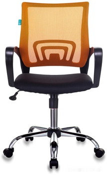 Кресло Бюрократ CH-695N/SL/OR/BLACK (черный/оранжевый) - фото2