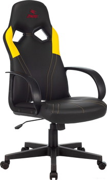Кресло Бюрократ Zombie Runner (черный/желтый) - фото