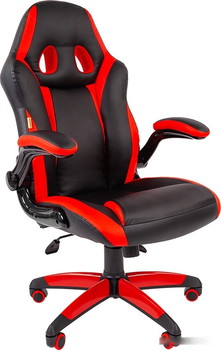 Кресло Chairman Game 15 (черный/красный) - фото