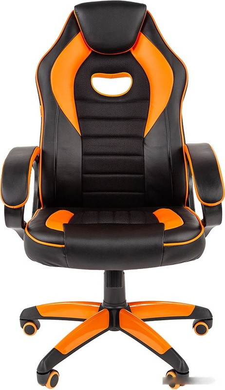 Кресло Chairman Game 16 (черный/оранжевый) - фото2