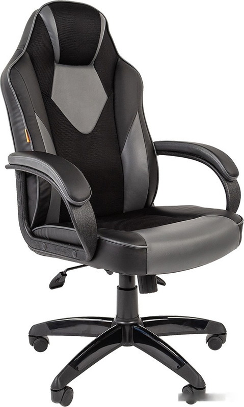 Кресло Chairman Game 17 (черный/серый) - фото