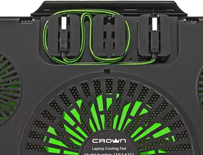 Подставка для ноутбука Crown CMLS-k332 (зеленый) - фото3