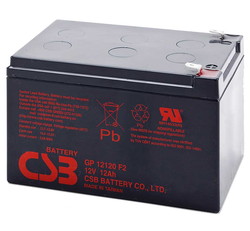 Аккумулятор для ИБП CSB GP12120 F2 (12В/12 А·ч) - фото