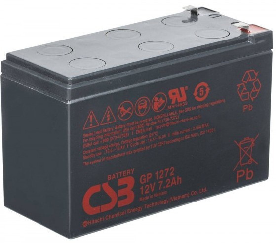 Аккумулятор для ИБП CSB GP1272 F2 (12В/7.2 А·ч)