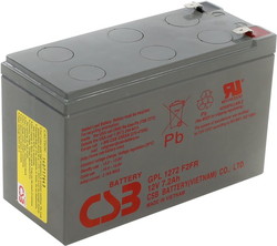 Аккумулятор для ИБП CSB GPL1272 F2FR (12В/7.2 А·ч) - фото