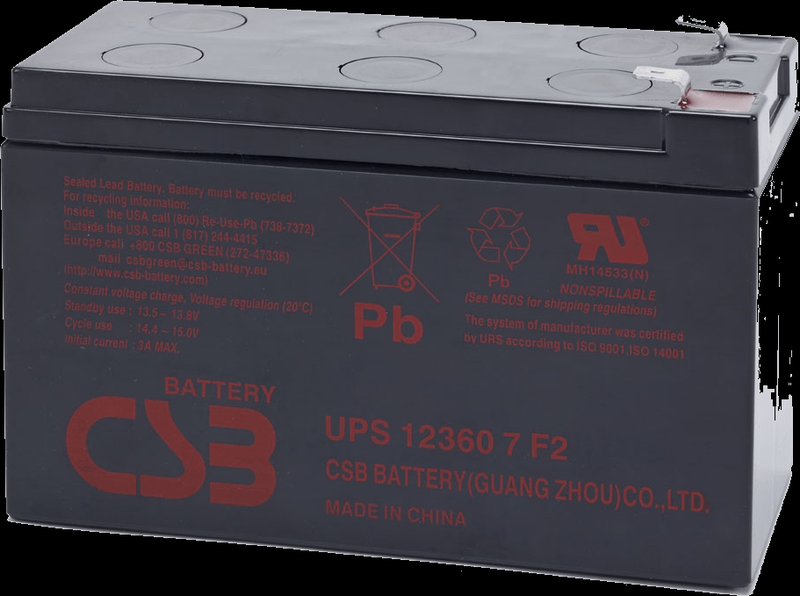 Аккумулятор для ИБП CSB UPS123607 F2 (12В/7.5 А·ч)