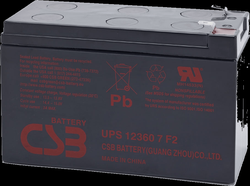 Аккумулятор для ИБП CSB UPS123607 F2 (12В/7.5 А·ч) - фото
