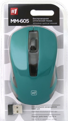 Мышь Defender MM-605 USB (Green) - фото2