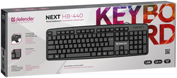 Клавиатура Defender Next HB-440 / 45440 (черный) - фото2