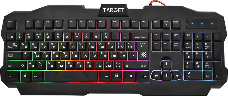 Клавиатура + мышь с ковриком + наушники Defender Target MKP-350