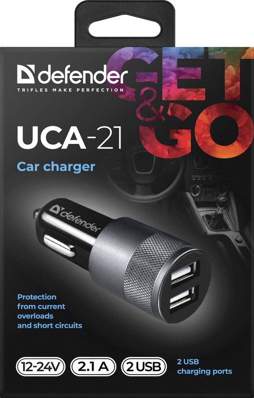 Цены на автомобильное зарядное Defender UCA-21