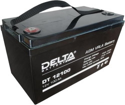 Аккумулятор для ИБП DELTA DT 12100 (12В/100 А·ч) - фото