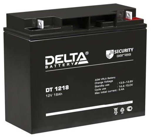 Аккумулятор для ИБП DELTA DT 1218 (12В/18 А·ч)