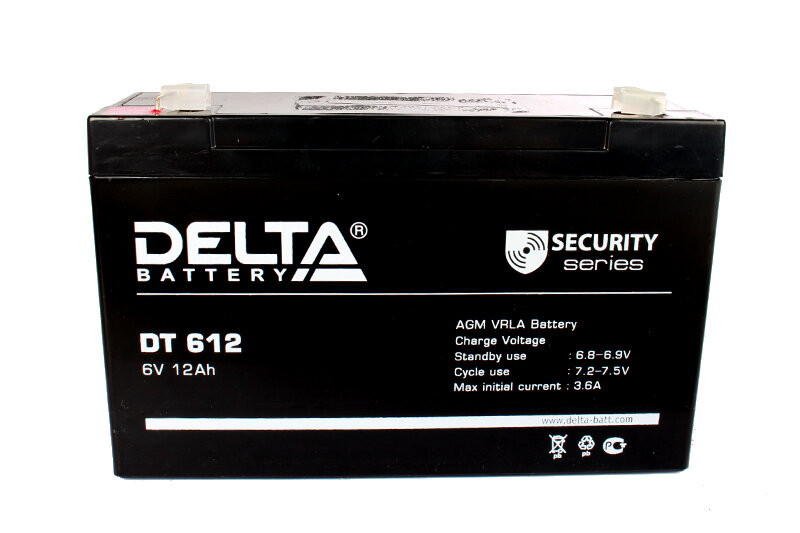 Аккумулятор для ИБП DELTA DT 612 (6В/12 А·ч)