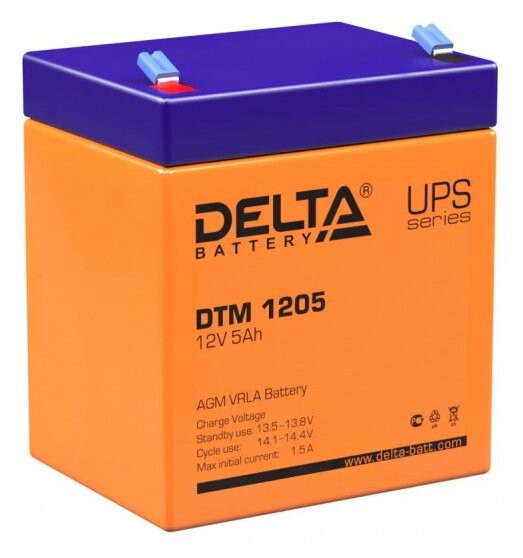 Аккумулятор для ИБП DELTA DTM 1205 (12В/5 А·ч)