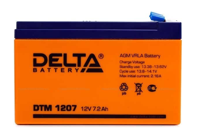 Аккумулятор для ИБП DELTA DTM 1207 (12В/7.2 А·ч)