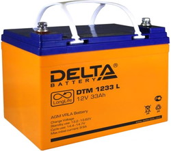 Аккумулятор для ИБП DELTA DTM 1233 L (12В/33 А·ч) - фото