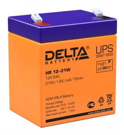Аккумулятор для ИБП DELTA HR 12-21W (12В/5 А·ч) - фото