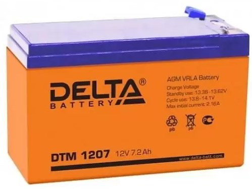 Аккумулятор для ИБП DELTA HR 12-7.2 (12В/7.2 А·ч)