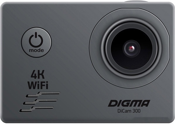 Экшен-камера DIGMA DiCam 300 (серый)