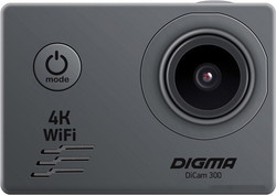 Экшен-камера DIGMA DiCam 300 (серый) - фото
