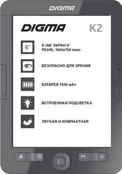 Электронная книга DIGMA K2 - фото