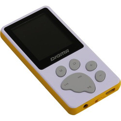 Плеер MP3 DIGMA S4 8GB (белый/оранжевый) - фото