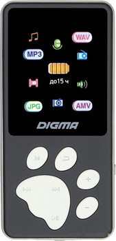 Плеер MP3 DIGMA S4 8GB (черный/серый) - фото