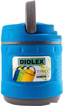 Термос для еды Diolex DXС-1200-2 1.2л (синий) - фото