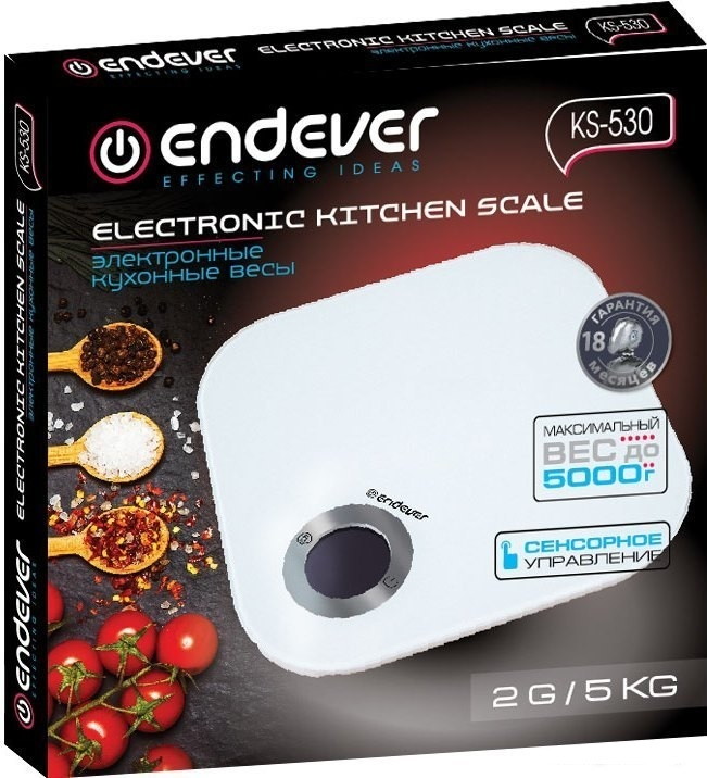 Кухонные весы Endever KS-530 (White)