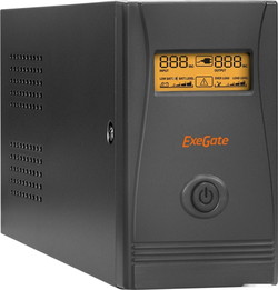 Источник бесперебойного питания Exegate Power Smart ULB-850.LCD.AVR.C13.RJ.USB - фото